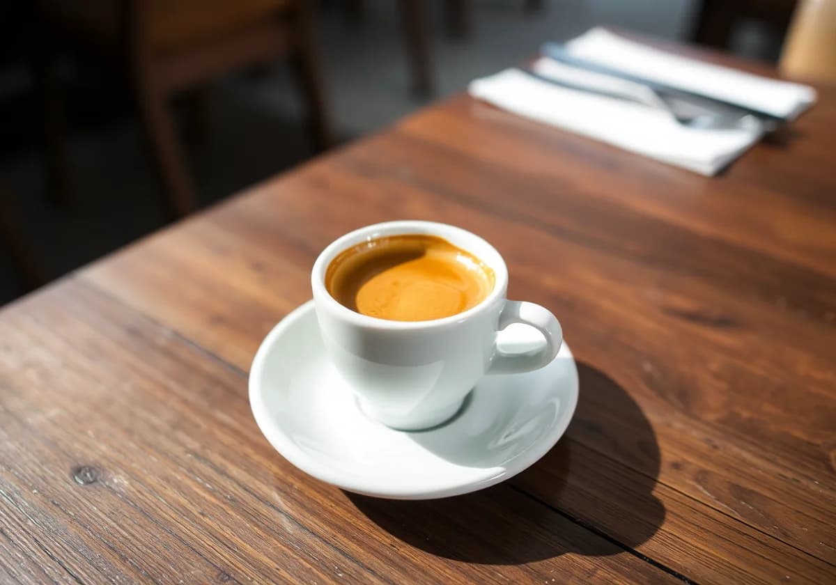 Serviervorschlag zu Espresso