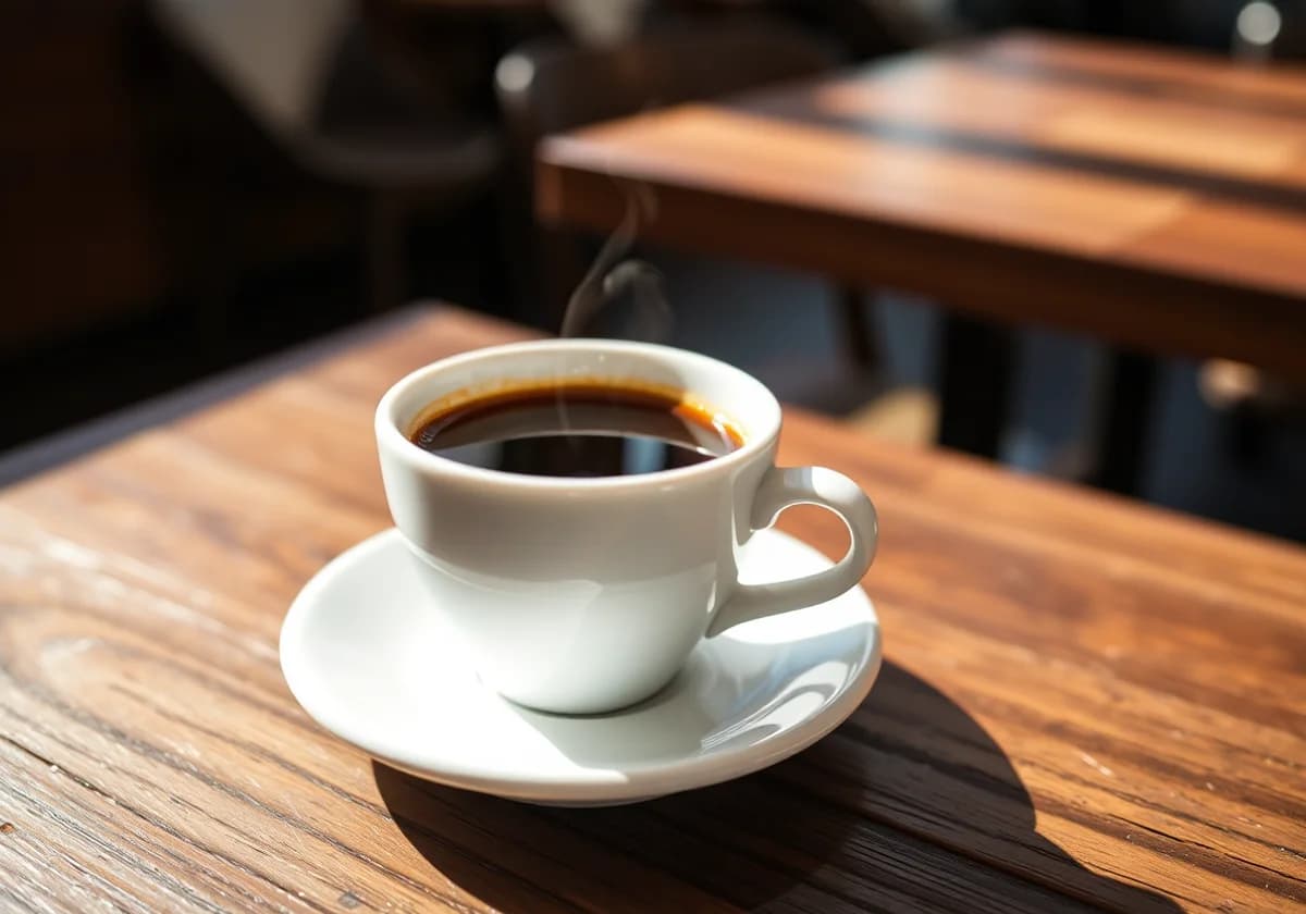 Serviervorschlag zu Tasse Kaffee