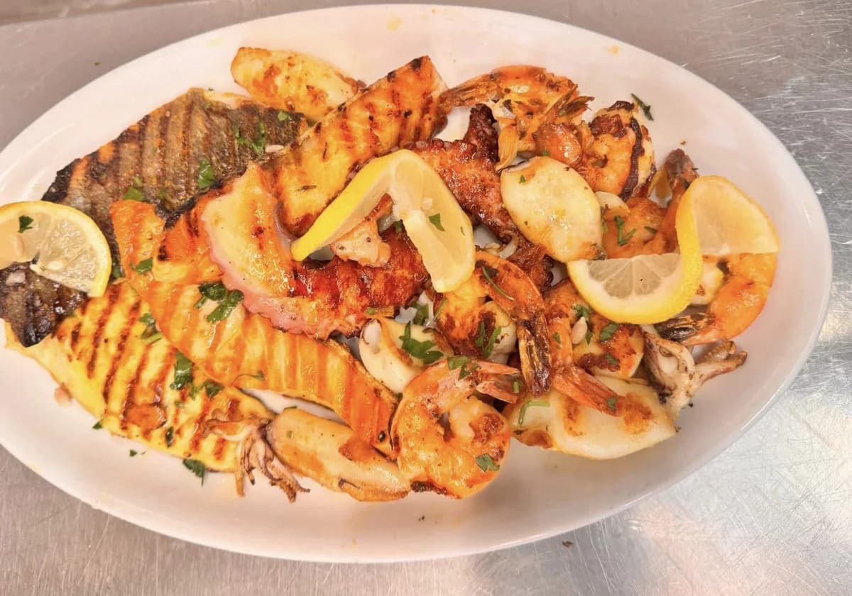 Serviervorschlag zu Calamari vom Grill