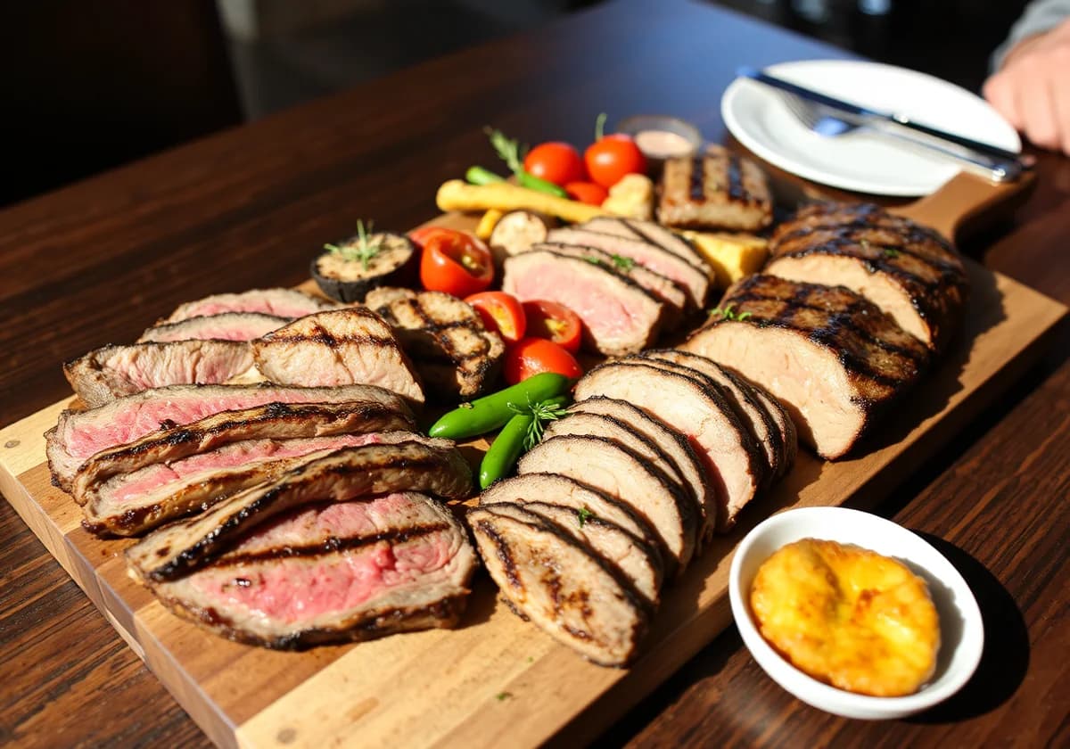 Serviervorschlag zu Grillplatte Olive für 2 Personen