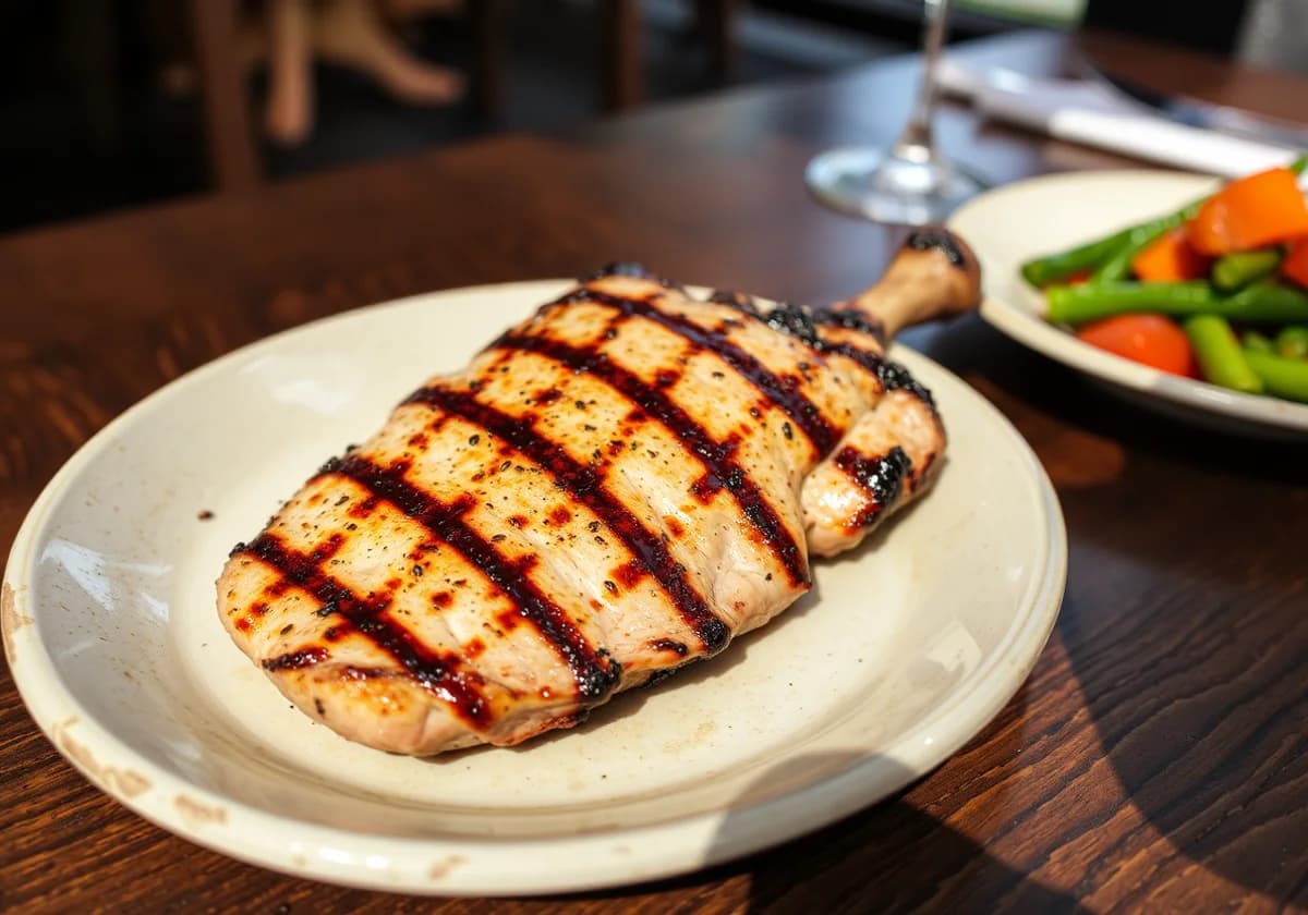 Serviervorschlag zu Putensteak vom Grill