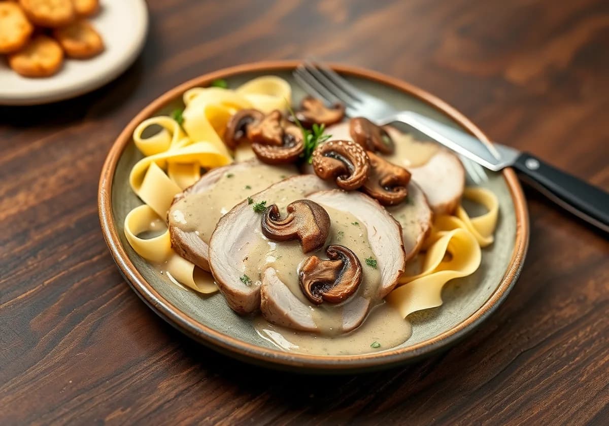 Serviervorschlag zu Schweinefilet