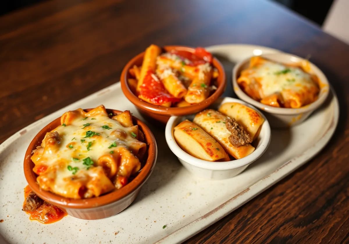 Serviervorschlag zu Tris al Forno
