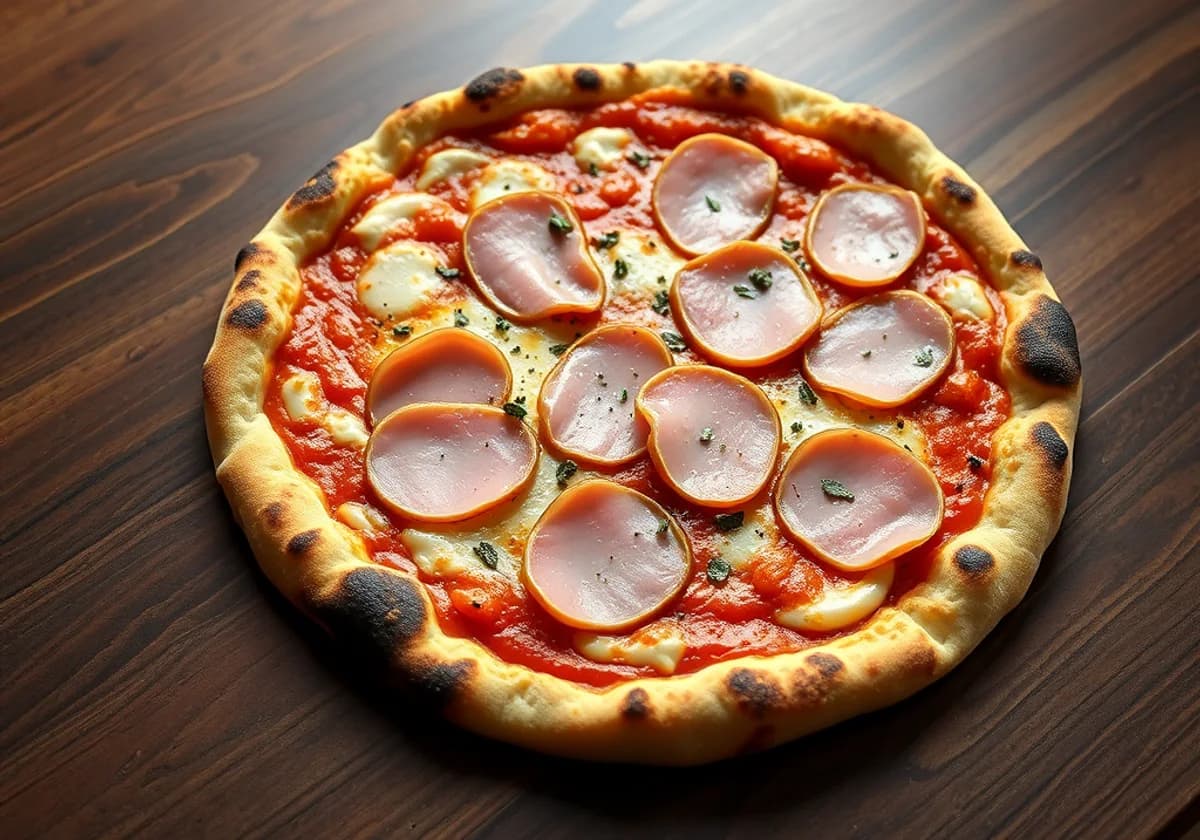 Serviervorschlag zu Pizza Prosciutto