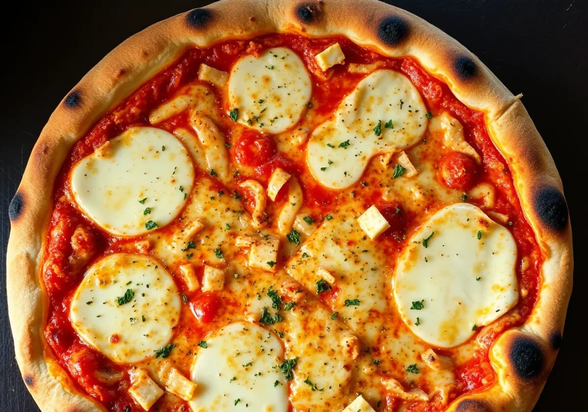 Serviervorschlag zu Pizza Quattro Formaggi
